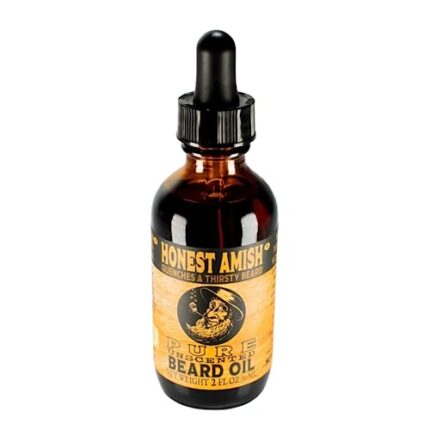 Honest Amish – Pure Beard Oil – 2 Ounce – Fragrance Free