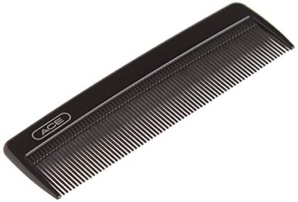 GOODY Ace Classic Bobby Pocket and Purse Hair Comb – 5 Inch, Black – Great for All Hair Types – Fine Comb Teeth for Thin to Medium Hair