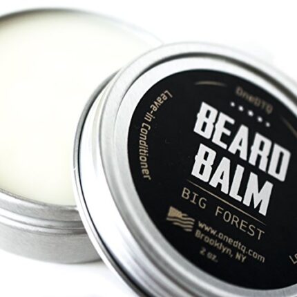 Big Forest Beard Balm – Beard Butter for Men 2 OZ – Blend of Premium Organic Oils & Shea Butter – Light Hold – Great for Grooming Facial Hair of All Lengths & Styles