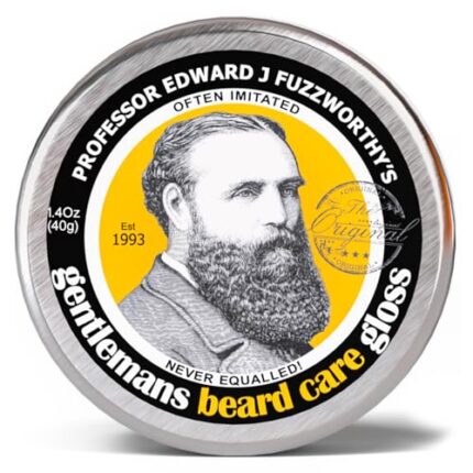 Professor Fuzzworthy’s Beard Balm Gloss Leave In Conditioner All Natural Organic Beard Care with Leatherwood Honey & Essential Plant Oils | Handmade in Tasmania Australia- 40g