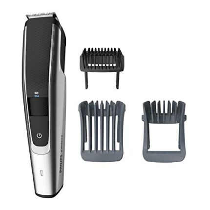 Philips Norelco Beard Trimmer and Hair Clipper Series 5500, Electric, Cordless, one Pass Beard Trimmer and Hair Clipper with Washable Feature for Easy Clean – No Blade Oil Needed – BT5511/49