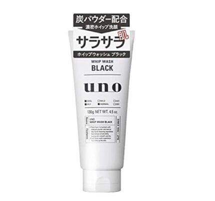 Inspired CL UNO WHIP WASH Black/Scrub/Moist Facial Cleanser Deep Moisture Foaming Cleanser For Men, 130g (Black-Oil Control)