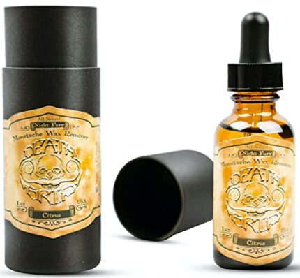 THE VINTAGE GROOMING CO. Mustache Wax Remover Night Fury Oil by Death Grip – Get Wax Out Of Your Handlebar Moustache Or Beard | Mustache Cleaner Kit