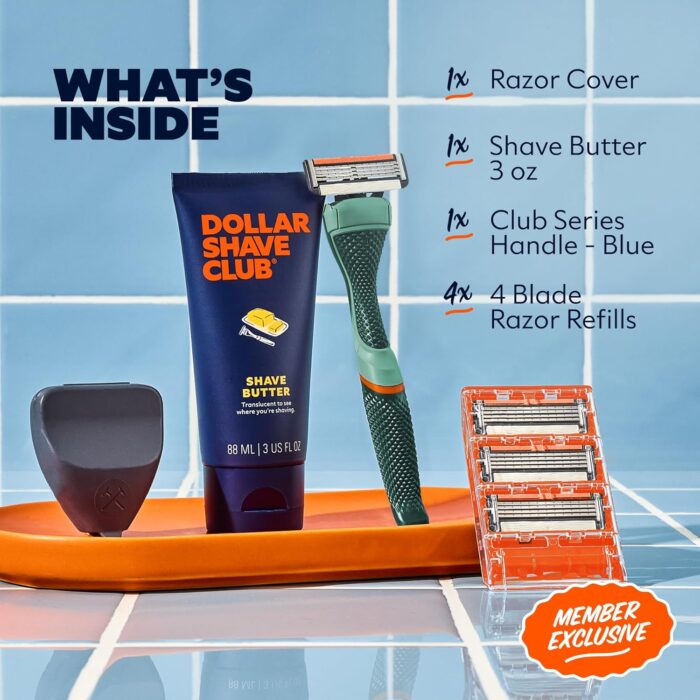 Membership For Razor Dollar Shave Club | The Member Exclusive Shave Set | 4 Swift Rinse ...