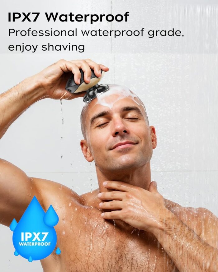 Electric Razor for Men, Head & Body Hair Shaver for Men, Cordless ...
