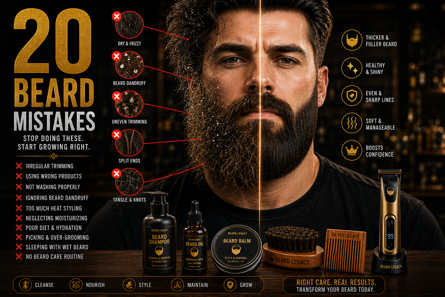 Beard Mistakes That Are Ruining Your Beard: 20 Common Grooming Errors Every Man Should Avoid in 2026