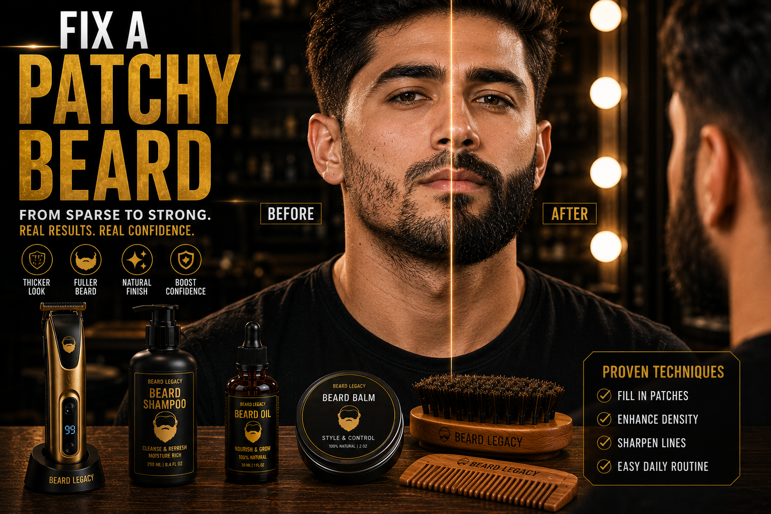 Patchy Beard Guide 2026: How to Make a Patchy Beard Look Fuller Naturally