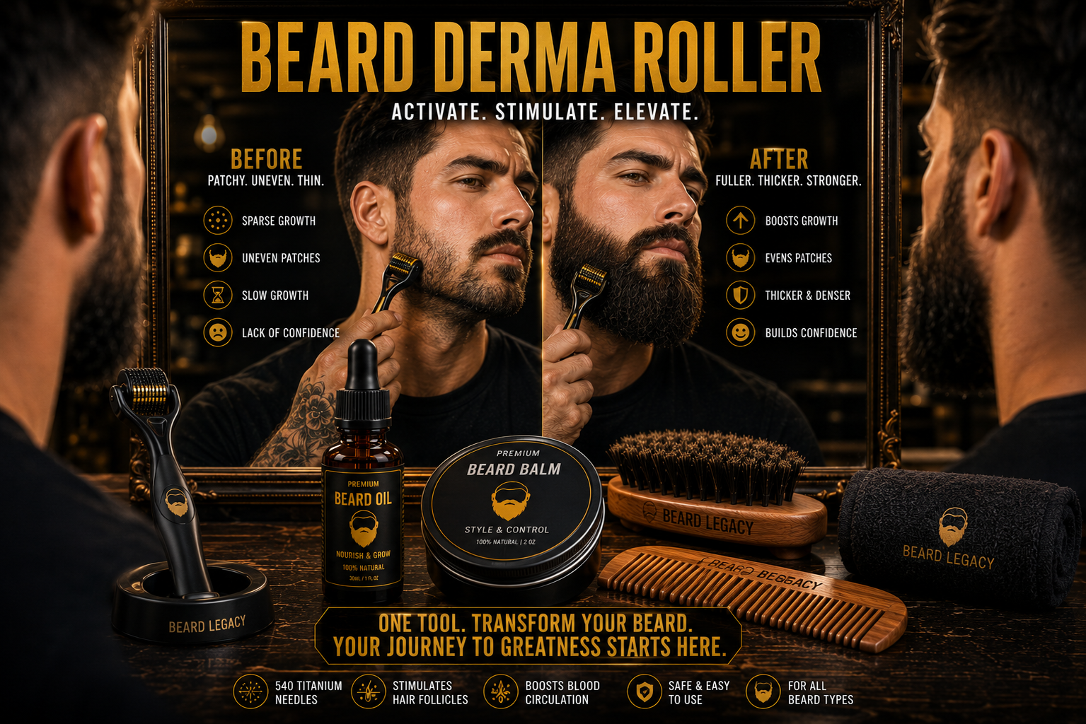 Beard Roller Guide 2026: Does a Beard Derma Roller Really Work for Beard Growth?