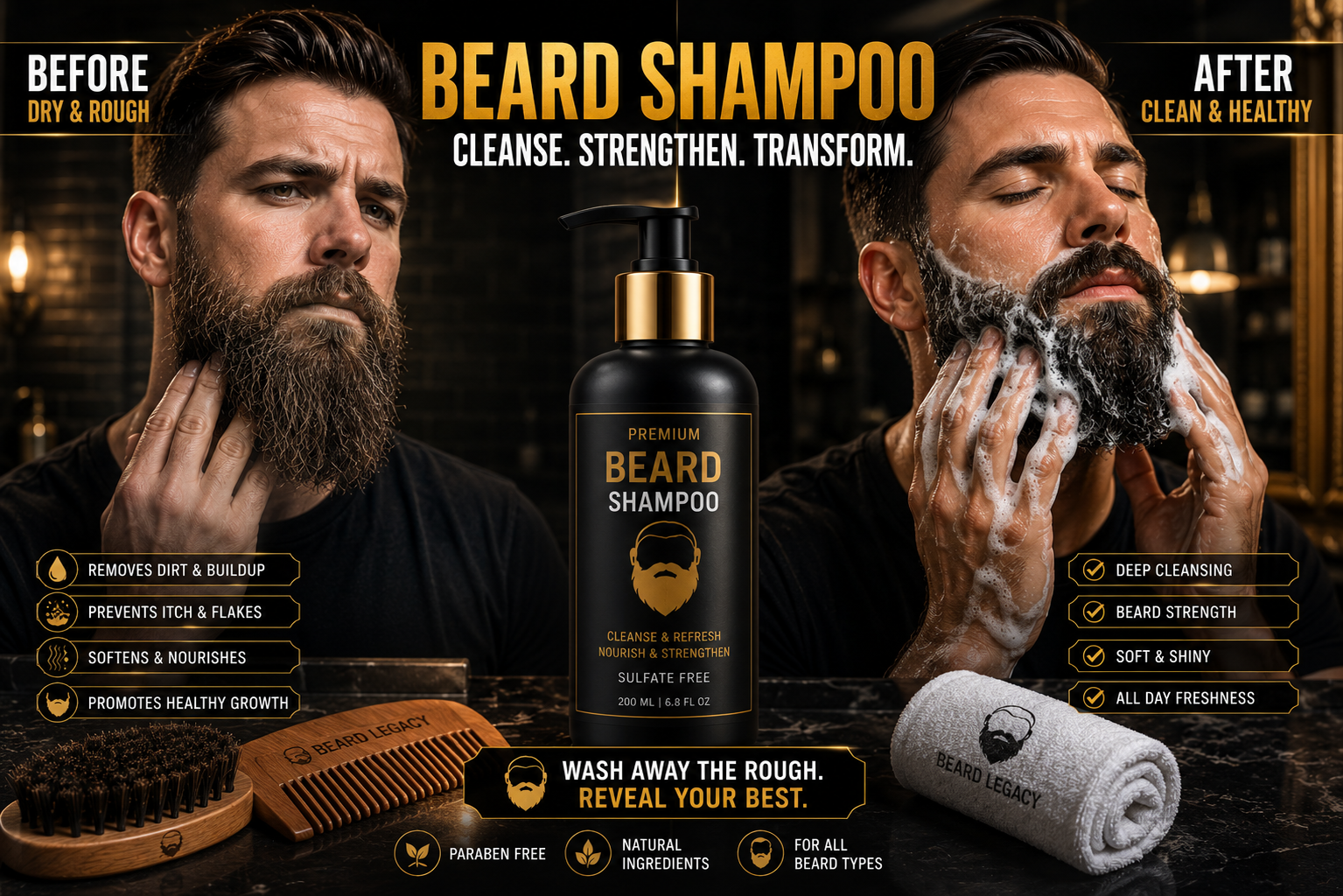 Beard Shampoo vs Regular Shampoo: Why Every Bearded Man Should Make the Switch in 2026